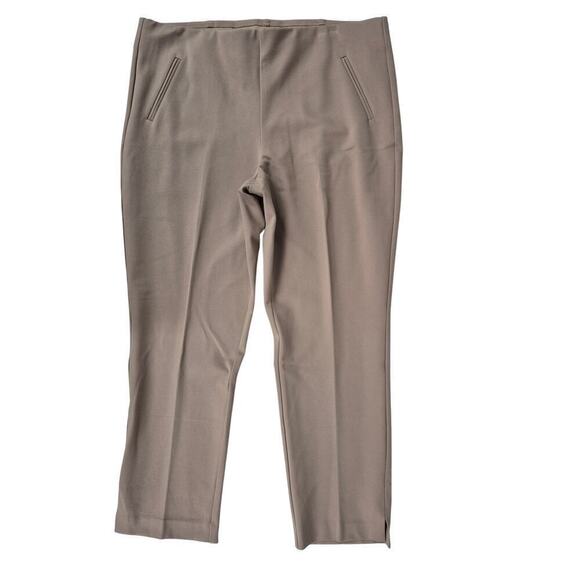 Chico's Pants - Chico's Taupe Slim Leg Ponte Pants